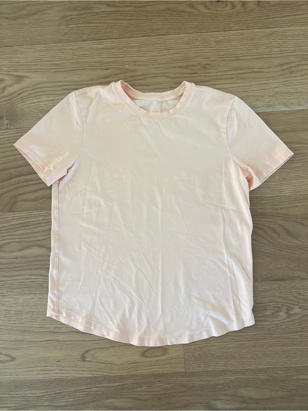 Lululemon Love Curved Hem Crewneck T-Shirt - Peach Bellini Size 6